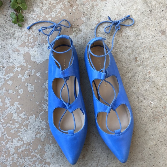 Loeffler Randall Ambra Lace Up Flats - Picture 2 of 6